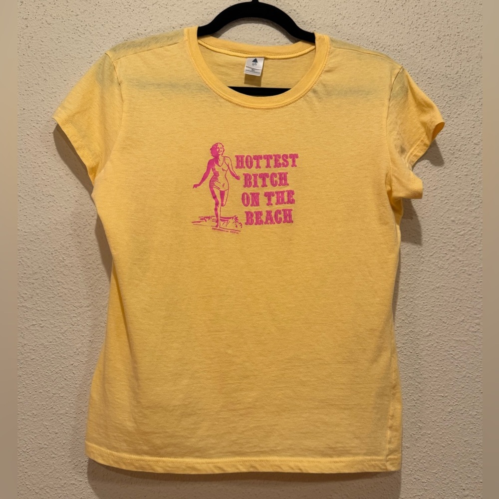 “Hottest B*tch on the Beach” T-Shirt Women’s Medium WOMEN’S CLOSEOUT